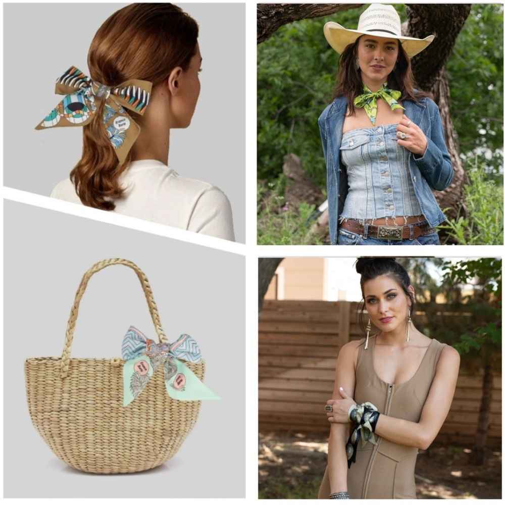 2ct Handbag Twilly/Scarf  🆕 Random Color Pick